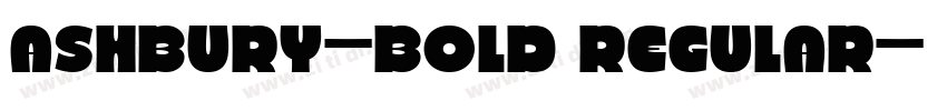 Ashbury-Bold Regular字体转换